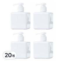 마켓에이 미니멀 펌프 공병 디스펜서 250ml, 20개, 화이트