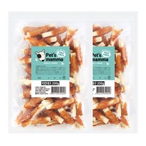 펫츠맘마 강아지 치킨 대구껌롤 간식 200g, 2개, 닭가슴살 + 대구 + 쌀 혼합맛
