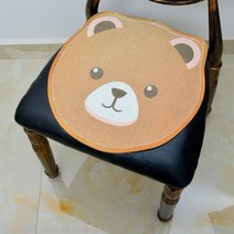 네이처타임즈 캐릭터 프린트 통풍 쿨링 방석 4p, 곰