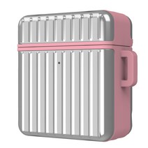 아스카코리아 솔리드 아머 실버 에어팟 케이스, 핑크