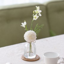 아티파티 퐁퐁국화 델피늄 화병 세트, 혼합색상