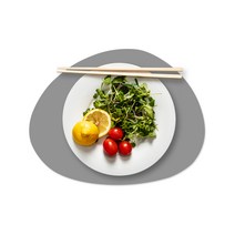 엘로니 조약돌 Mini 실리콘 매트, 라이트그레이, 1개