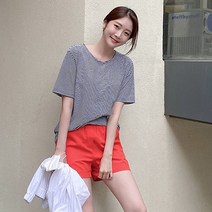 로미스토리 여성용 베이직 밴딩 반바지