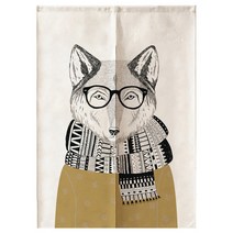 마켓에이 홈 심볼 애니멀 픽쳐 하프 커튼