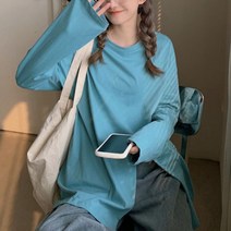 안다로미 여성용 라이크 옆트임 긴팔티