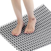 컴포리빙 욕실 미끄럼방지매트 점보 120 x 150cm, 그레이, 1개