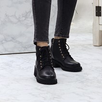 어바웃슈 스칼렛 레이스업 앵클부츠