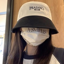 앤써 여성용 투톤 벙거지 모자