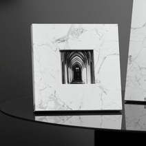 모던 마블 액자 프레임, 화이트