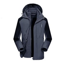 리온 남성용 겨울 투피스 라이너 분리형 방풍 및 방수 등산형 자켓 JY270