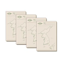대시앤도트 어바웃타임 점착 메모패드, Our Map, 4개