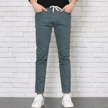 남자 슬림일자 스판워싱 밴딩 청바지 FJ959-6