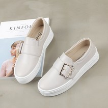 데이프릴 여성용 퀸 큐빅 통굽 스니커즈