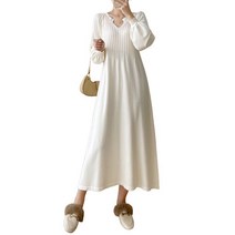 리온 여성용 골지 디테일 스웨터 임산부 원피스 HR335