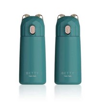 푸코 베티 미니 원터치 보온병 2p + 세척솔 세트, Forest Green, Forest Green, 270ml
