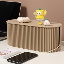 다루미 모노톤 전선 정리함 01 커피 L, 1개