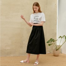 엽페 COTTON LONG SKIRT