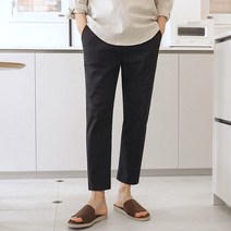 남성용 여름 아이스 면 스판 9부 바지