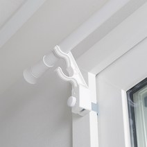 생활백서 못 없이 설치하는 안뚫어고리 ver.4 커튼봉용, 화이트, 3개입
