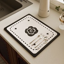 앤써핏 모던 규조토 주방 식기건조 패드, 로즈 3