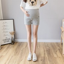 라이트 심플 자수 3부 임산부 반바지 레깅스 A타입
