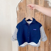 베베니즈 남아용 백프린팅 언발란스셔츠