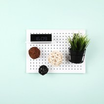 타공판닷컴 인테리어 엣지 타공판 가로 300mm x 세로 400mm, 1개, 화이트