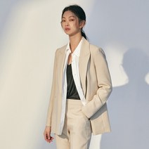 미쏘 여성용 테일러드 일자핏 싱글 자켓