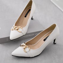 갓슈 러슬리 러프체인 스틸레토 하이힐 7cm