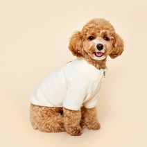 플로트 강아지 스탠다드 후리스 집업, 아이보리