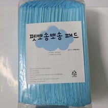 펫뽀송뽀송 블루 강아지 배변패드 70g 40매, 40개입, 1개