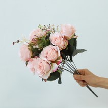 아름드리몰 조화 로맨틱 장미, 연핑크