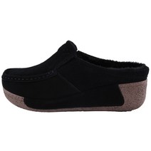 단골언니 여성용 천연소가죽 제트썬 통굽 털슬리퍼