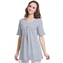 리아즈홈 줄무늬 수유복 티셔츠 반팔