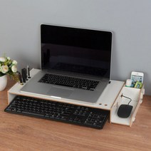 사무실 노트북 테이블 데스크 정리함, 화이트