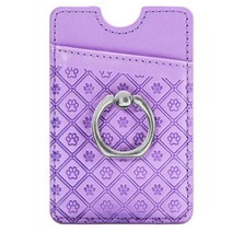 더블제이 링홀더형 거치대 휴대폰 접착 카드지갑, 연보라, 1개