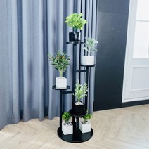 코지테일러 인테리어 화분대 1m B13, 블랙 + 블랙
