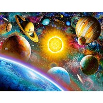 밀스턴 비즈 5D 우주 보석십자수 인테리어, 혼합색상, 1개