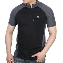 마운치스트 남성용 파워 쿨 반팔 집업티