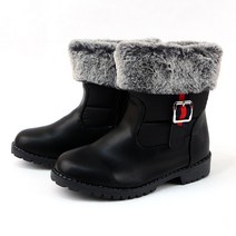 루루슈 아동용 벨트포인트 301 발목 털 부츠