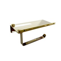 완겔 무타공 접착식 슬림 휴지걸이, 골드, 1개