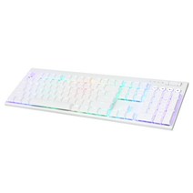 앱코 K641 슬림 플러스 RGB 교체축 LP 게이밍 기계식 유선키보드 청축, 화이트, 일반형