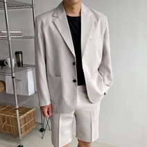 머시따 남성용 시티보이 이지 오버핏 자켓