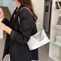 플랜데이 글로즈 애나멜 미니멀 호보 숄더백