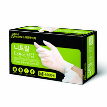 소프트네이쳐 니트릴 다용도 장갑 M, 100개입, 1개