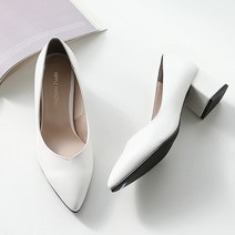 멜팅나인 여성용 엣지 사각굽 정장 구두 5cm EV1212