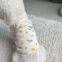 그루밍독 반려동물 쁘띠 크롭 나시티, 베이지 공룡