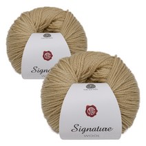 브랜드얀 시그니처울 DK 뜨개실 2p, 04 베이지