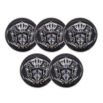 금속 고급 포인트 정장 단추 킹덤 21mm, 블랙니켈, 5개