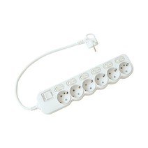 에코파워탭 국산 LED 개별 멀티탭 6구, 1개, 40cm